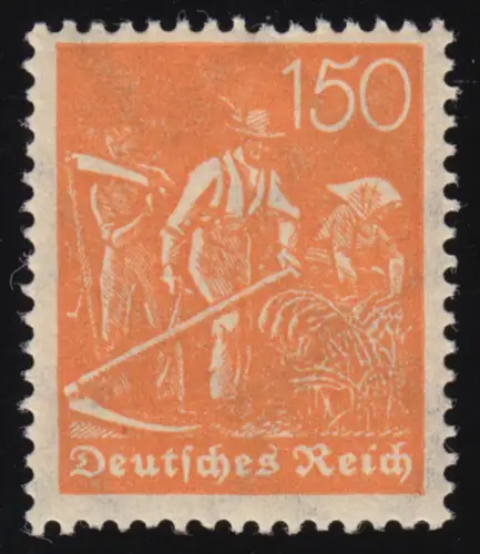 189 Freimarke Arbeiter 150 Pf Wz 2, postfrisch **