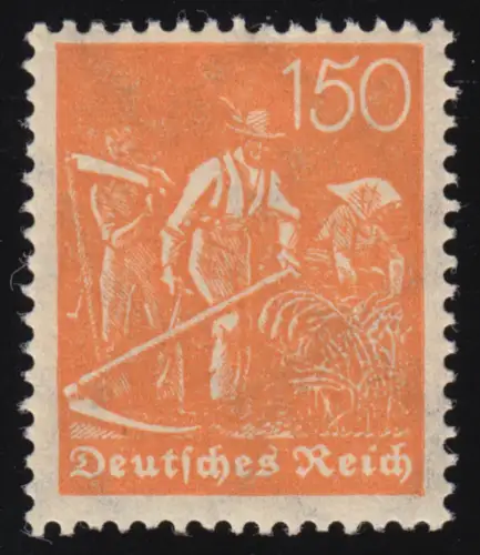 189 Freimarke Arbeiter 150 Pf Wz 2, postfrisch **