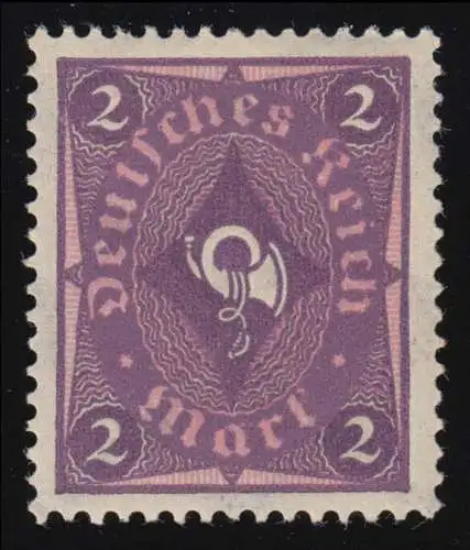 191 Freimarke Posthorn 2 M Wz 2, postfrisch **