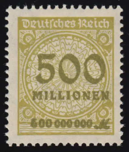 324AP Cercle avec motif de rosettes 500 millions de M **