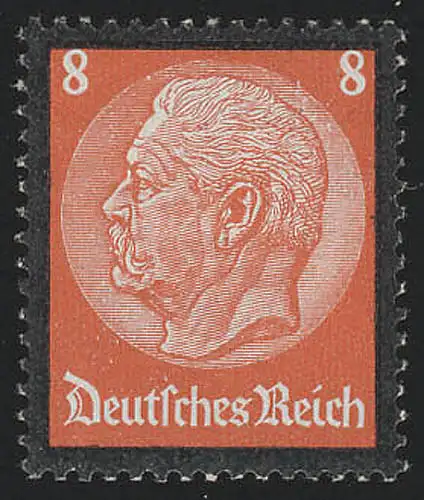 551 Hindenburg Trauerrand 8 Pf, postfrisch **