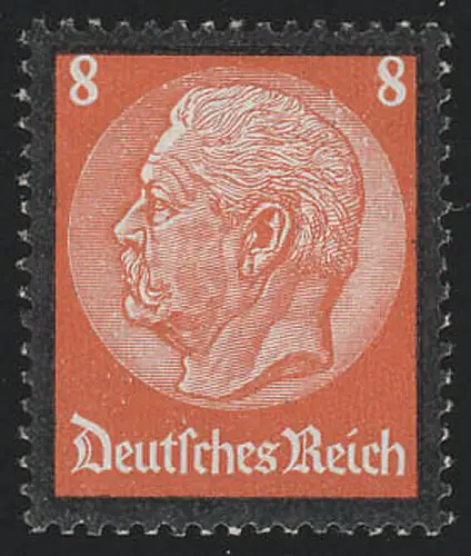 551 Hindenburg Trauerrand 8 Pf, postfrisch **