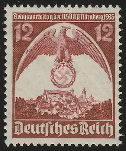 587Xx Congrès de Nuremberg 12 Pf **