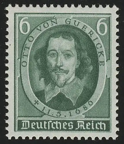 608 Otto de Guericke **, marque postale fraîche / MNH