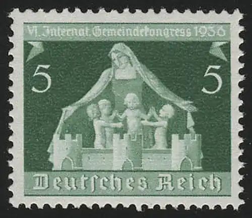 618 Congrès municipal 5 Pf ** post-fraîchissement / MNH