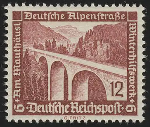 639 Winterhilfswerk Alpenstraße 12 Pf, postfrisch **