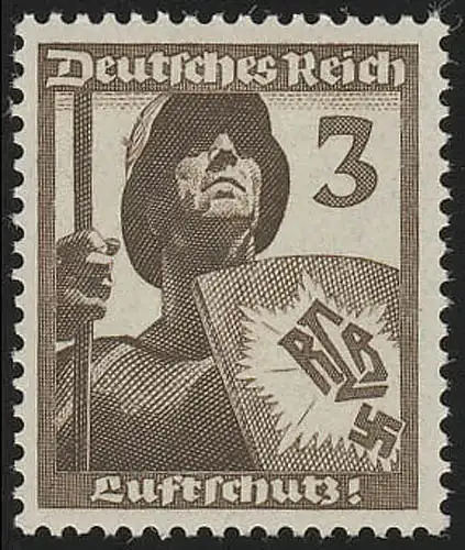 643 Luftschutz 3 Pf, postfrisch **