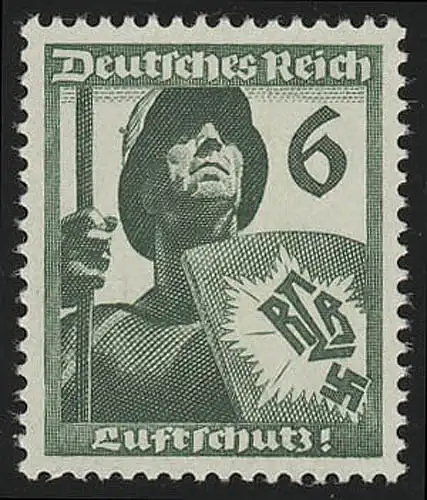 644 Luftschutz 6 Pf, postfrisch **