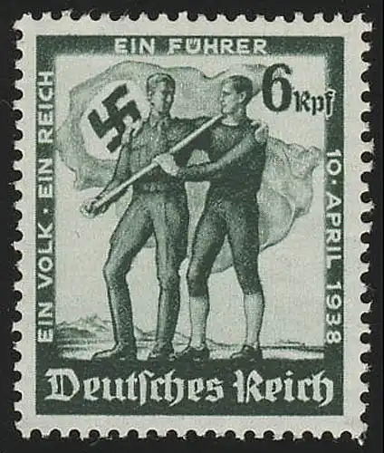 662 Volksabstimmung 1938, WZ 4, **