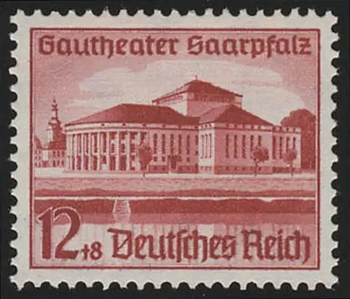 674 Saarpfalz 12+8 Pf, postfrisch **