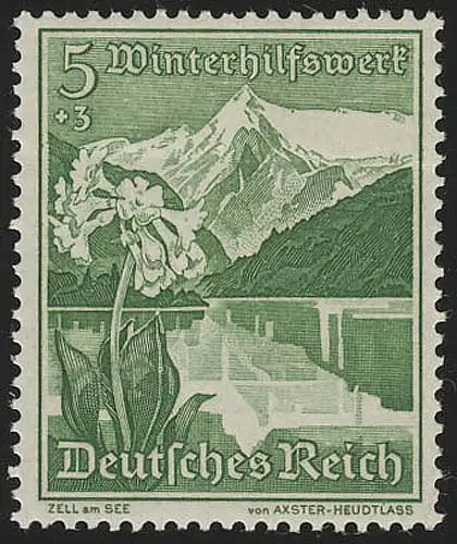 677 WHW Zell am See/Aurikel 5+3 Pf, postfrisch **