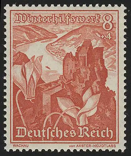 679 WHW Ruine Aggstein/Alpenveilchen 8+4 Pf, postfrisch **