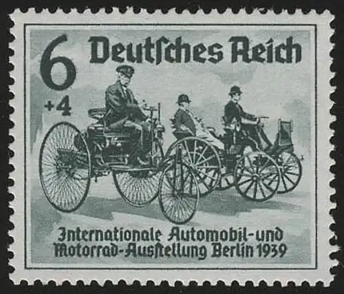 686 Automobil-Ausstellung 6+4 Pf, postfrisch **