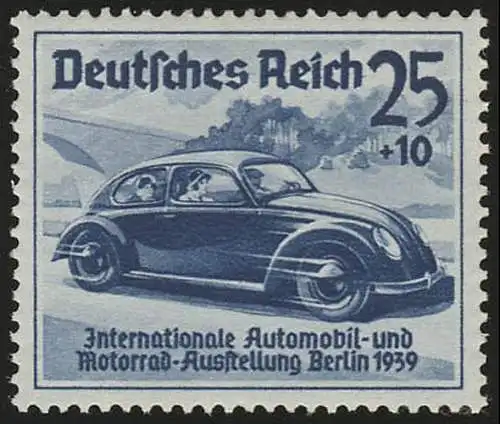 688 Automobil-Ausstellung 25+10 Pf , postfrisch **