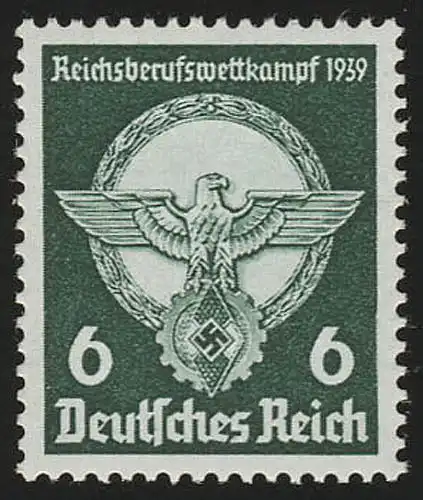 689 Reichsberufswettkampf 1939 6 Pf **