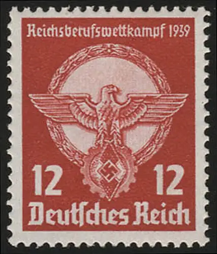 690 Reichsberufswettkampf 1939 12 Pf, postfrisch **