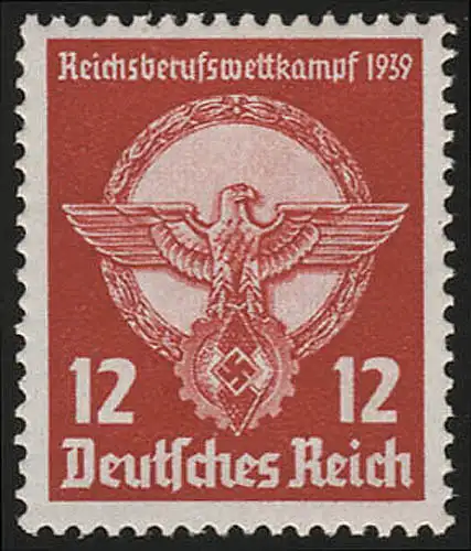 690 Reichsberufswettkampf 1939 12 Pf **