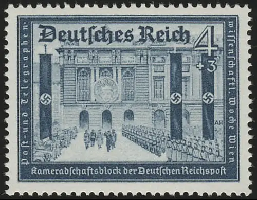 703 Kameradschaftsblock 4+3 Pf, postfrisch **