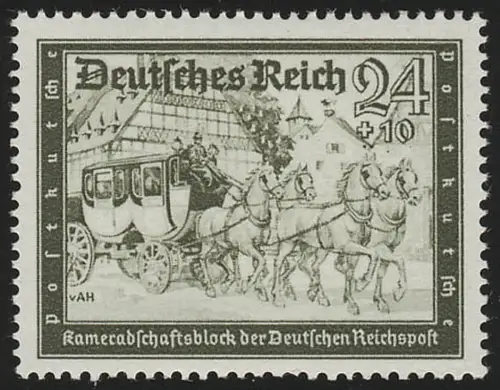 712 Kameradschaftsblock 24+10 Pf, postfrisch **