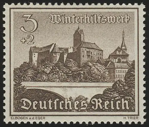 730 Winterhilfswerk Bauwerke 3 Pf, postfrisch **