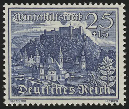 737 Winterhilfswerk Bauwerke 25 Pf, postfrisch **