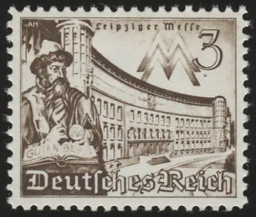 739 Leipziger Frühjahrsmesse 3 Pf, postfrisch **