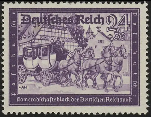 778 Kameradschaftsblock 24+36 Pf, postfrisch **