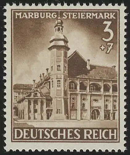 806 Eingliederung Marburg/Steiermark 3+7 Pf **