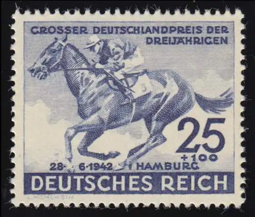 814 Das Blaue Band 1942 - Marke, postfrisch **