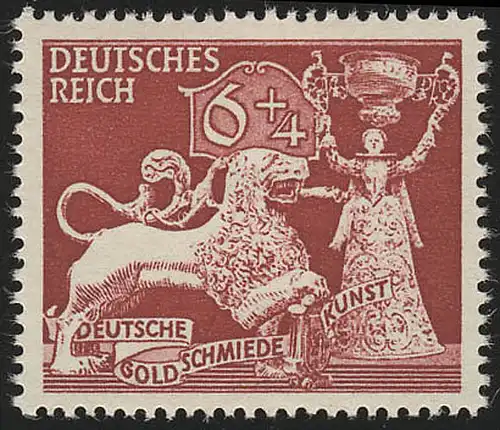 816 Gesellschaft für Goldschmiedekunst 6+4 Pf **