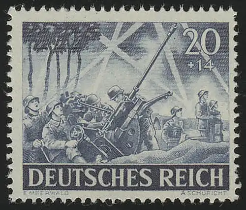 838x Jour de la Wehrmacht / Jour des Héros Flak 20 Pf