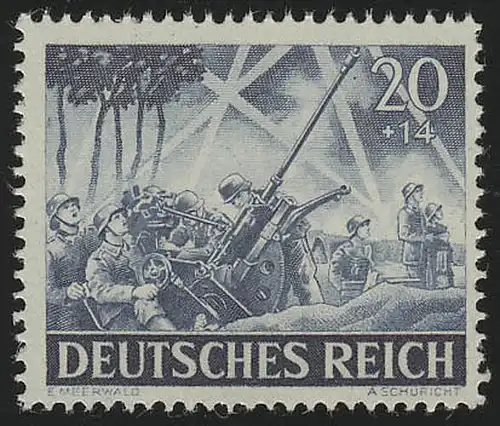 838x Tag der Wehrmacht / Heldengedenktag Leichte Flak 20 Pf **