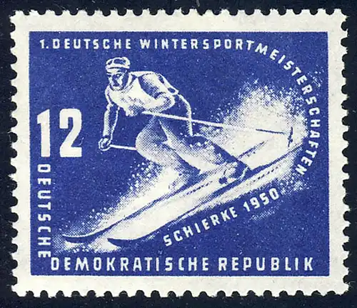 246 Wintersportmeisterschaften DDR 12 Pf **