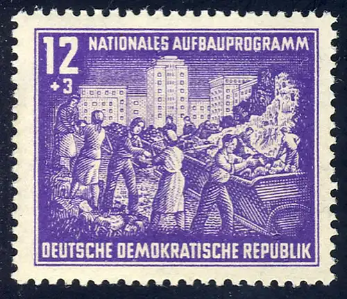 303 Nationales Aufbauprogramm Berlin 12+3 Pf **