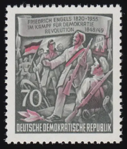 490A Friedrich Engels 70 Pf, postfrisch **