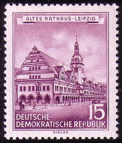 493 Historische Bauwerke 15 Pf Altes Rathaus **