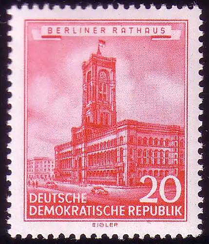 494 Historische Bauwerke 20 Pf Rotes Rathaus **