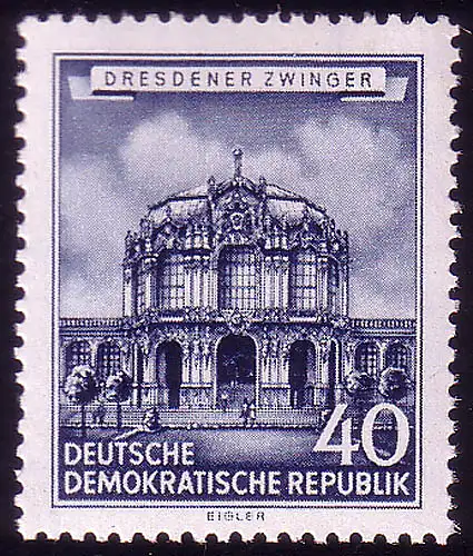 496 Bâtiments historiques 40 Pf Dresdner Zwinger **