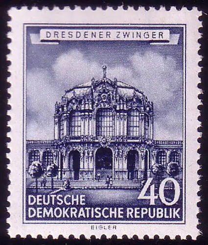 496 Bâtiments historiques 40 Pf Dresdner Zwinger **