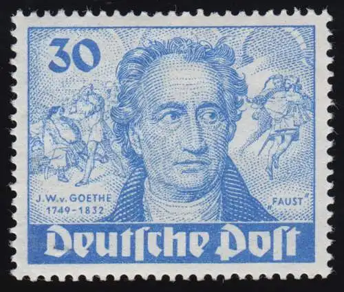 63 Goethe 30 Pf ** postfrisch geprüft