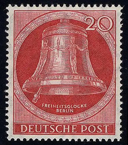 77 Glocke I (Klöppel links) 20 Pf postfrisch **