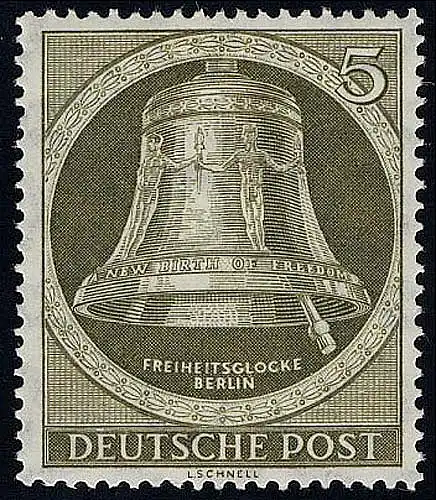 82 Glocke II (Klöppel rechts) 5 Pf **