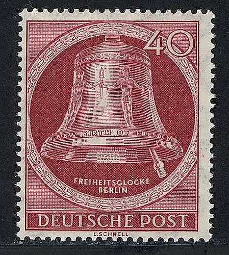 86 Glocke II (Klöppel rechts) 40 Pf ** postfrisch