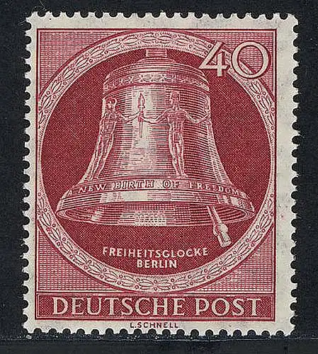 86 Glocke II (Klöppel rechts) 40 Pf postfrisch **