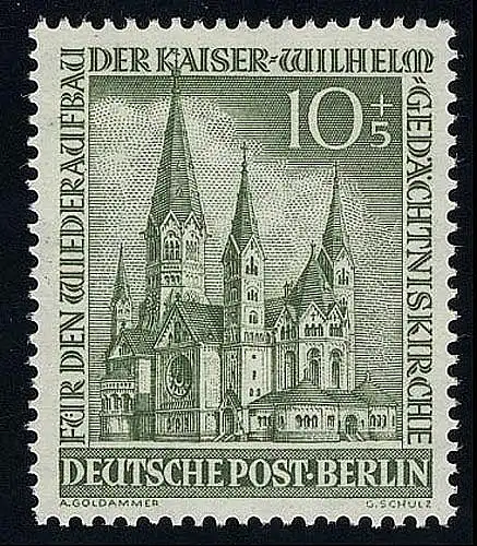 107 Eglise commémorative de l'empereur Wilhelm 10+5 Pf