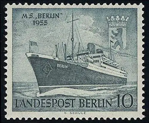 126 Baptême du bateau-moteur BERLIN 10 Pf **