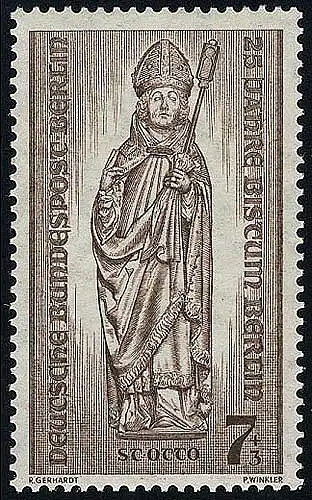 132 Bistum Berlin 7+3 Pf Apostel v. Pommern **