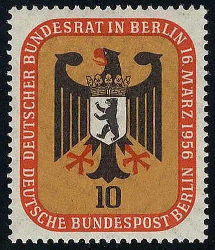 136 Bundesrat Berlin 10 Pf **