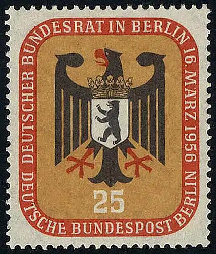 137 Bundesrat Berlin 25 Pf **