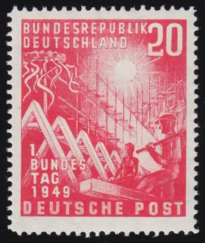 112 Bundestag 20 Pf postfrisch **